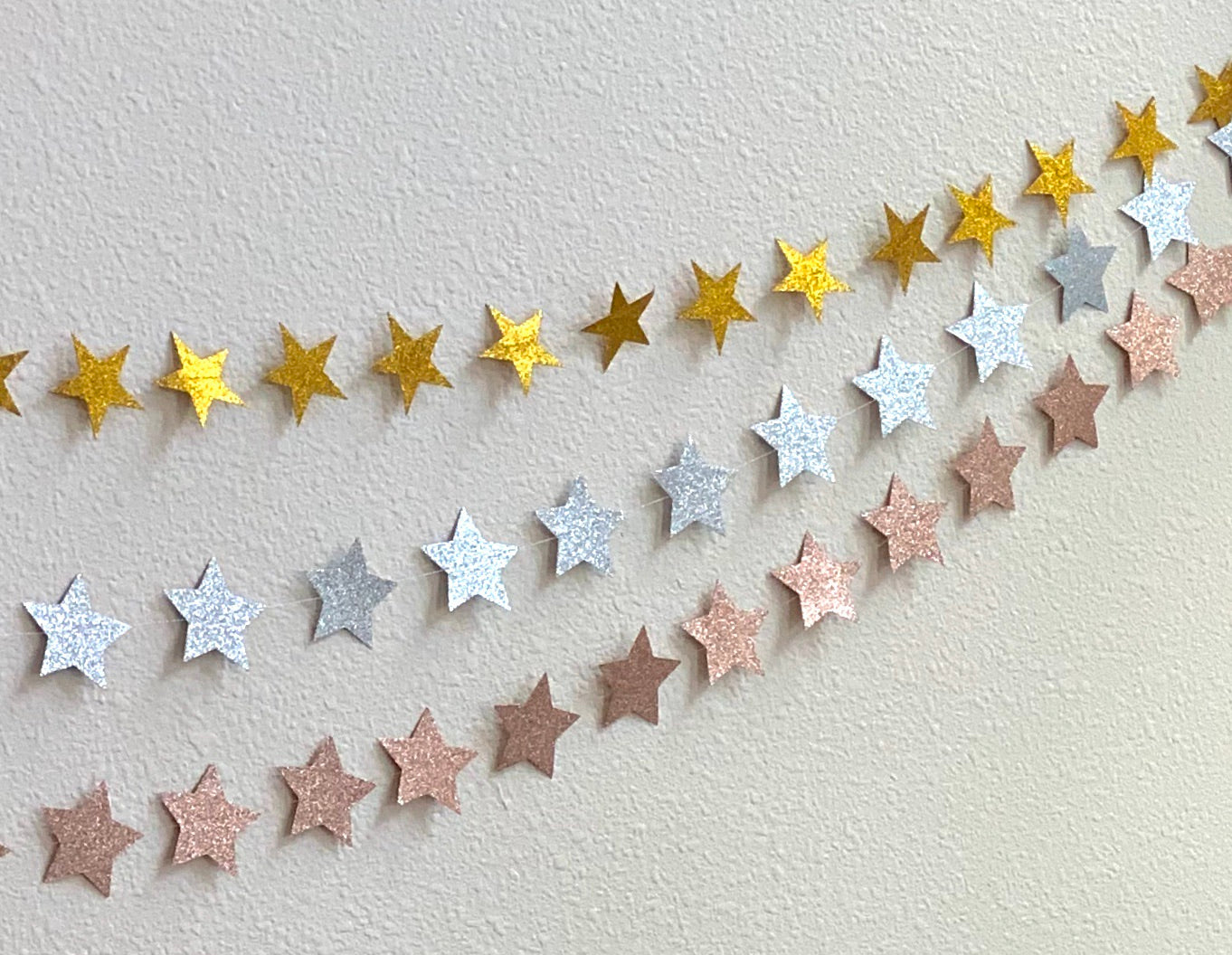 Glitter Star Garland Bundle